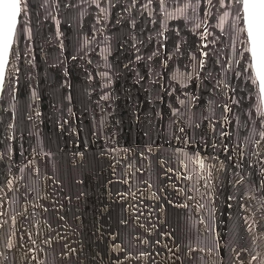 Grey velvet free people dress